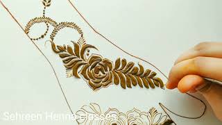 day-5 latest Mehndi design|| full plam Mehndi design for beginners #bridal#bridalmehendiartist