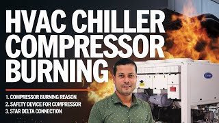 ac blast | ac compressor blast | Hvac chiller compressor burning | air cooled chiller safety devices