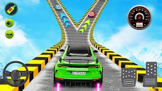 Sports Car stunts Mega Ramp Car Driving Games - Impossible Car Parkour Driver - Android GamePlay