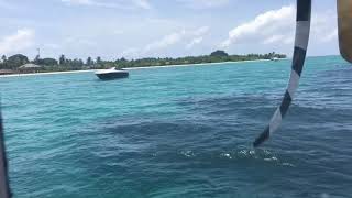 Landing in kuredu island