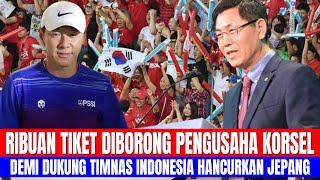 RIBUAN TIKET DIBORONG PENGUSAHA KORSEL, DEMI DUKUNG TIMNAS INDONESIA HANCURKAN JEPANG