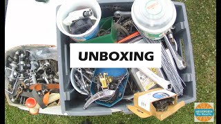 Somebody gave me two boxes of vintage bike parts and Tools - unboxing. Modolo, Campy, Arabesque