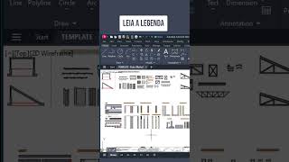 Tempate AutoCAD I Por Dentro Do Template #autocad #autocaddrawing #autocadshorts