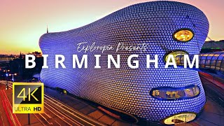 Birmingham City, England 🏴󠁧󠁢󠁥󠁮󠁧󠁿 in 4K ULTRA HD 60FPS Video by Drone