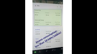 #teslamodel3 long range insane #consumption at 50kmh!