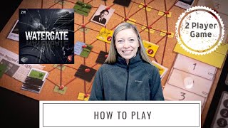 Watergate | How to Play | Round Play-through | Table Top Board Game | 2-player Board Game