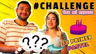 ME HIZO UN PASTEL 🎂 😲 CHALLENGE PASTELERO con mi esposo! Su PRIMER pastel! 🥰