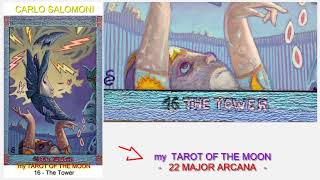 16 , THE TOWER - My Major Arcana of the Moon - Carlo Salomoni