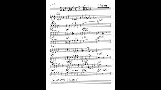 real book solo piano: get out of town (Cole Porter)