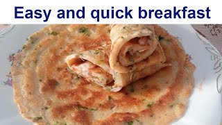 Easy and quick breakfast recipe | Chicken Paratha Roll Recipe