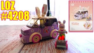 How I Build A LOZ Mini Brick Set | LOZ #4208 Bunny Car