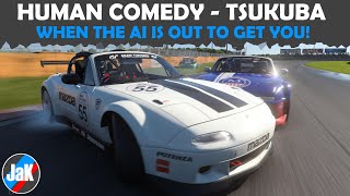 Gran Turismo 7 Human Comedy Tsukuba Endurance But The AI Wants To End Me