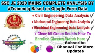 SSC JE 2020 EXPECTED CUTOFF|SSC JE 2020 ME/EE EXPECTED CUTOFF|SSC JE MainsExpected cutoff|Prepladder