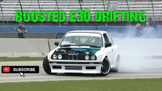 Turbo BMW E30 Drifting - Brew City Banger V2 - Milwaukee Mile