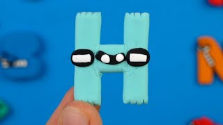 MAKING ALPHABET LORE H 🔥🤍 with Clay Tutorial ❤️‍🔥