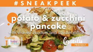 Potato and Zucchini Pancakes with Shaved Zucchini and Squash Salad | Chef Lee Chizmar |