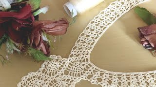 توق كروشي للعباية أو للقفطان المغربي بشرح مبسط وواضح #crochet#crochet