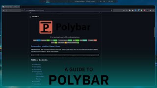 The Best Topbar for your Window manager!  (Polybar)