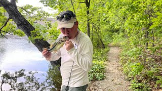 Dad catches four large mouth bass