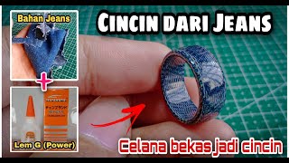 Cara Membuat Cincin dari Jeans Bekas || Celana Jeans Bekas Jadi Cincin Unik