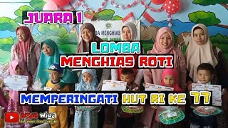 LOMBA MENGHIAS ROTI TAWAR RA. AN-NUR PAMOLOKAN SUMENEP || MEMPERINGATI HARI KEMERDEKAAN RI KE-77