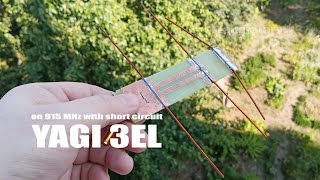 Yagi 3el 915MHz з КЗ шлейфом (прототип)