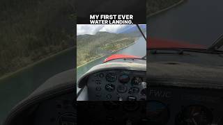 😧 LANDING ON WATER!! My first floatplane landing went like this… #aviation #pilots