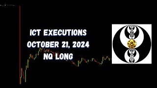 ICT Executions October 21, 2024 NQ Long