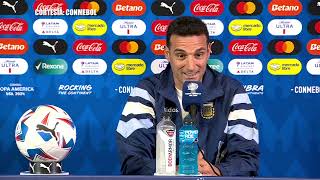 Lionel Scaloni selección argentina rueda de prensa previo al duelo ante Ecuador en Copa América 2024