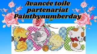 Avancée toile Paintbynumberday #crossstitch  #paintbynumberday  #paintbynumberdaypointdecroix