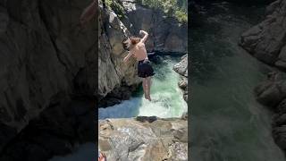 CLIFF JUMPING CRAZY RAGING RIVER