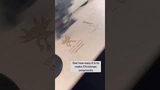 Gweike Cloud RF Laser - 600 mm/s, 50% power, engraving and cutting Christmas ornaments