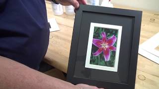 Gluing Picture Frames with Mats using Mathesive