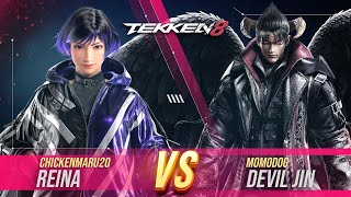 Tekken 8 → Chickenmaru20 (Reina) vs MomoDog (Devil Jin)