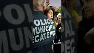 Policía de Ecatepec provocó caos en evento de Delfina Gómez