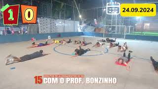 15 MINUTOS DE ALONGAMENTOS MEMBROS INFERIORES E SUPERIORES  COM O PROF. BONZINHO.