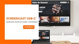 j5create ScreenCast USB-C® Wireless Display HDMI™ Extender | Model: JVAW62