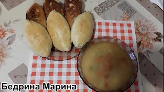 Суп Рассольник и Пирожки с Печенью Куриной, Жареные!!!