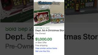 Christmas Thrift Finds Department 56 A Christmas Story High-Value Collectables #thrifthaul