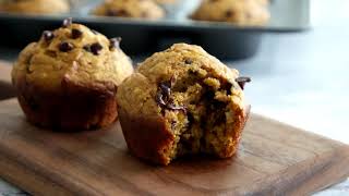 Pumpkin Muffins with Chocolate Chips