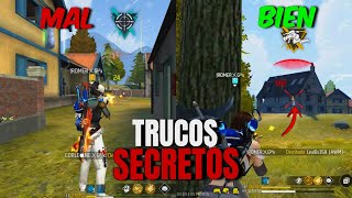 10 TRUCOS SECRETOS que UTILIZAN LOS JUGADORES PROFESIONALES🎧🥷🔥|en FREE FIRE