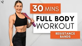 30 Min Full Body Resistance BANDS (Beginner Friendly) No repeats