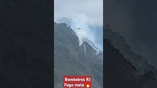 Bombeiros do RJ apagando fogo 🔥 na mata Itanhangá helicóptero #bombeirosbrasil #bombeirosrj #Barra