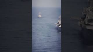 USS Wasp (LHD 1) conducts operations with USS Roosevelt (DDG 80 in the Mediterranean Sea #Shorts