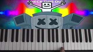 How To Play Check This Out on piano - Marshmello - Piano Tutorial