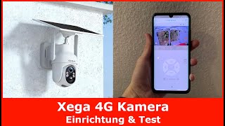 Xega XG-05 4G LTE Solar Kamera im Test || Einrichtung & Praxistest || Mit SIM Karte