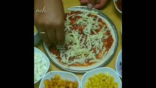 Homemade Paneer Pizza | No Oven | Tawa Pizza #Shorts #pizzalover #pizza