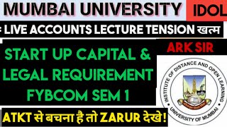 Start Up Capital & Legal requirements Important QUESTIONS & Paper Pattern  Syllabus Nep ARK SIR