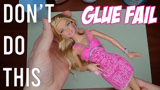 I tried to fight Glue Seepage on my Barbie dolls - This is what happened