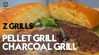 Pellet Grilled Burger VS Charcoal Grilled Burger | Z Grills